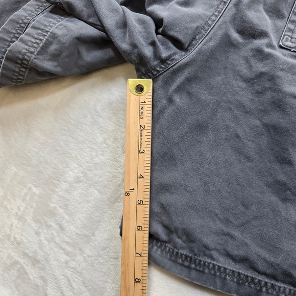 Cabelas Cargo Shorts Mens 34 Gray Cotton Canvas Chino Outdoor Work - Picture 7 of 8